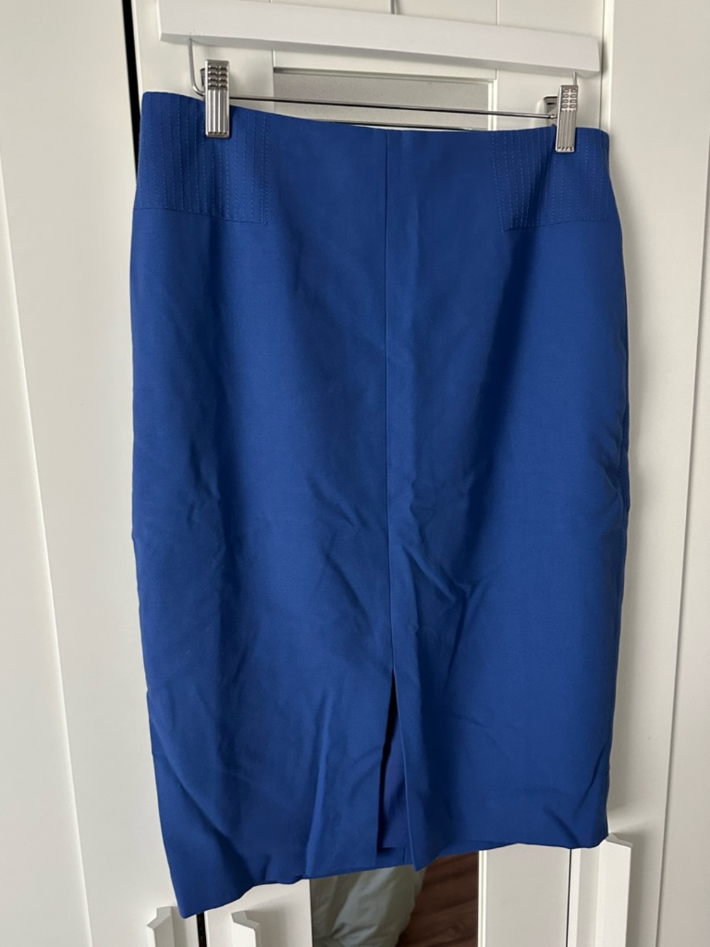 White House Black Market Cobalt Blue Ponte Pencil Skirt